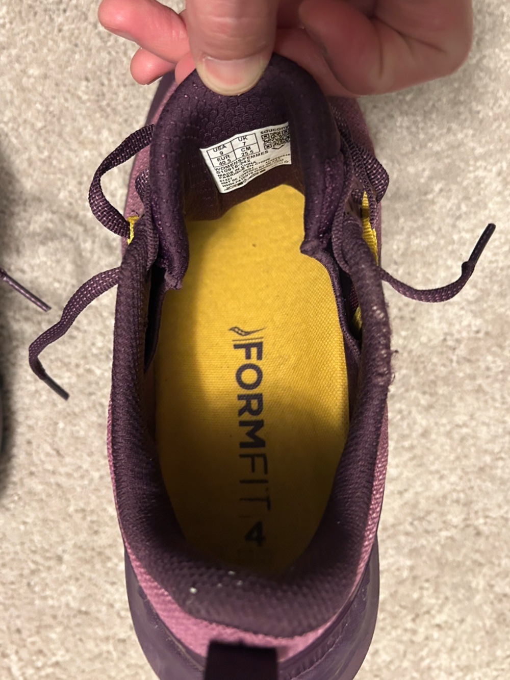 Saucony Women's Purple Trail Running Shoes - Picture 6 of 9